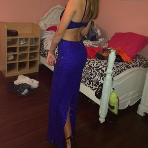 Blue prom dress